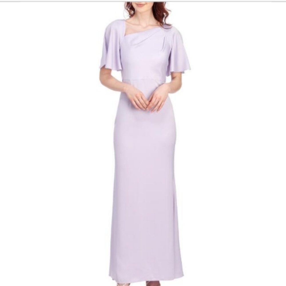 NWT VINCE CAMUTOAsymmetrical Flutter Sleeve Gown